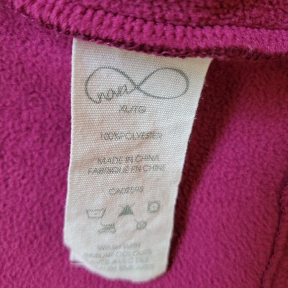 Fushia Zipped Hoodie - Picture 7 of 8